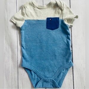 Tommy Hilfiger Blue and Cream Kids Bodysuit